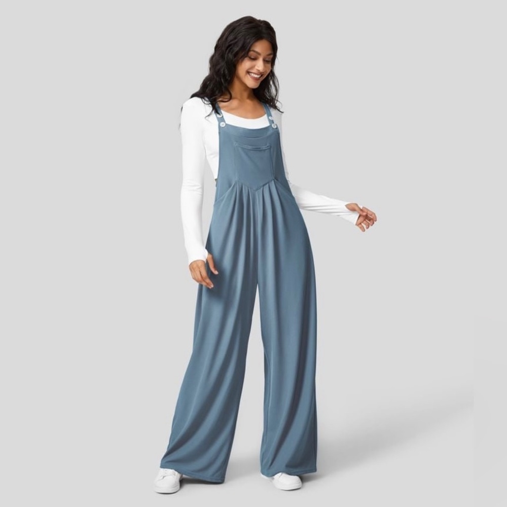Halara Waffle Overalls
